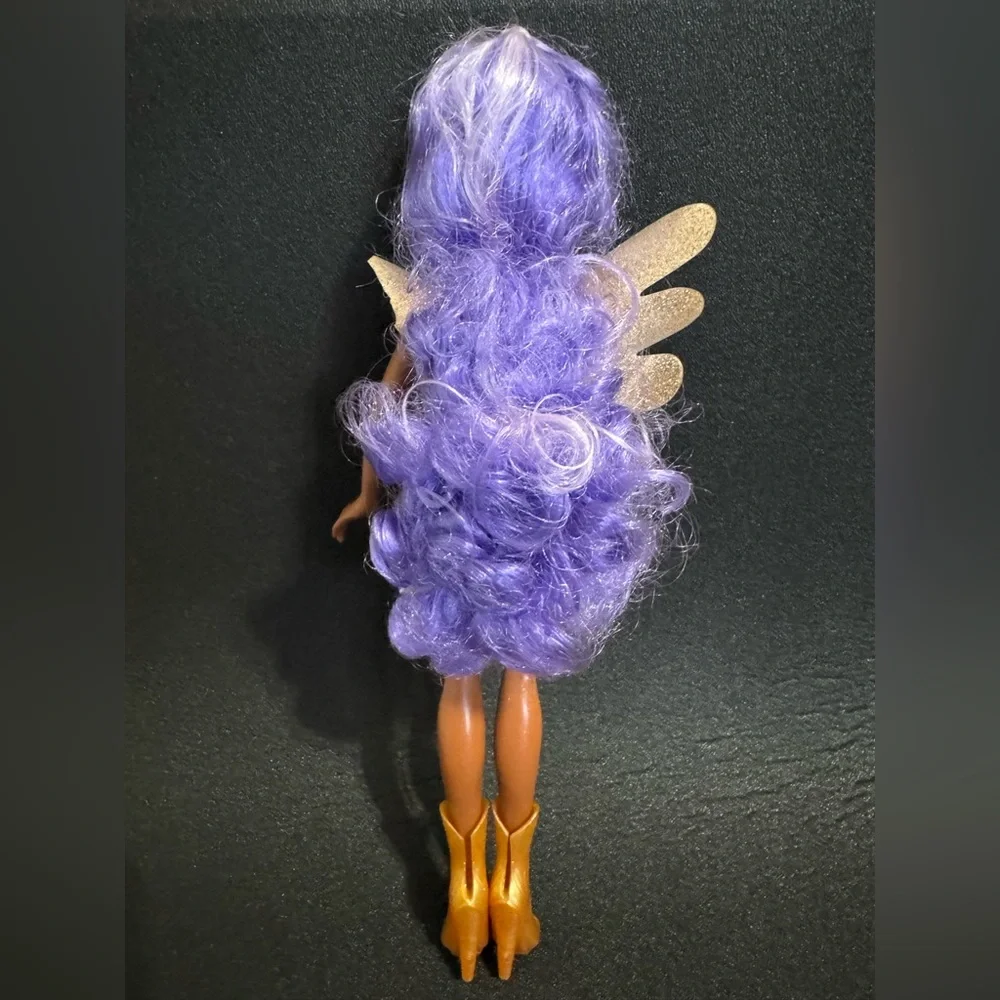Hairmazing Fashion Doll Purple‎ Hair Wings Fairy Doll with Gold Boots